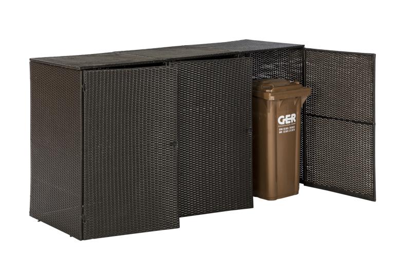 Merxx M&uuml;lltonnenabdeckung, klein, 3er 