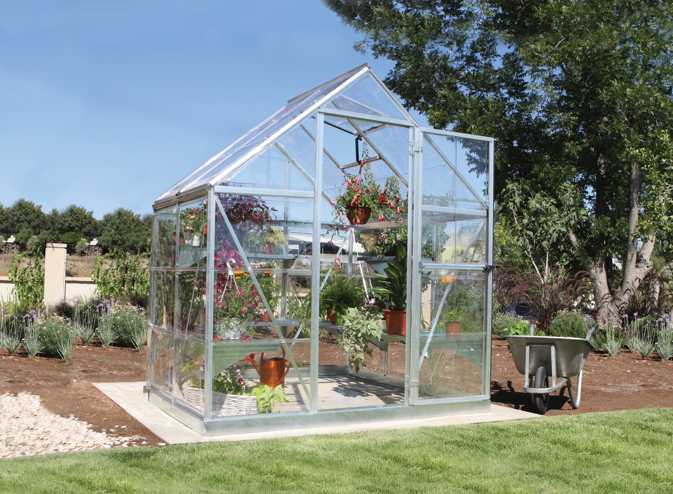 Palram - Canopia | Harmony 1.3 x 1.9 Gew&auml;chshaus, silber, klar 