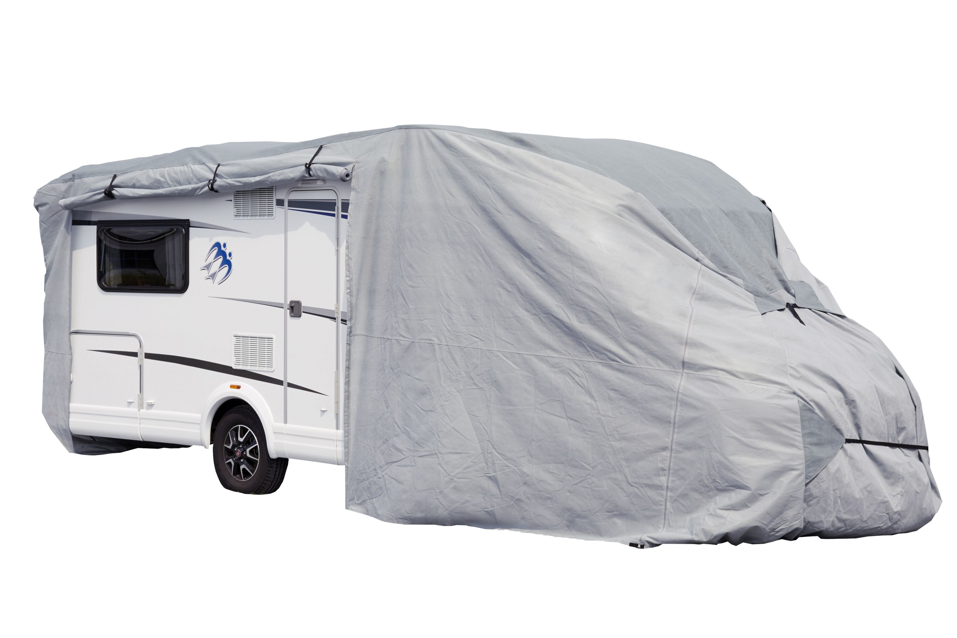 GreenYard Wohnmobil Schutzh&uuml;lle Gr&ouml;&szlig;e M 610 x 235 x 275 cm Schutzhaube Ganzgarage Garage Abdeckplane Campingmobil 