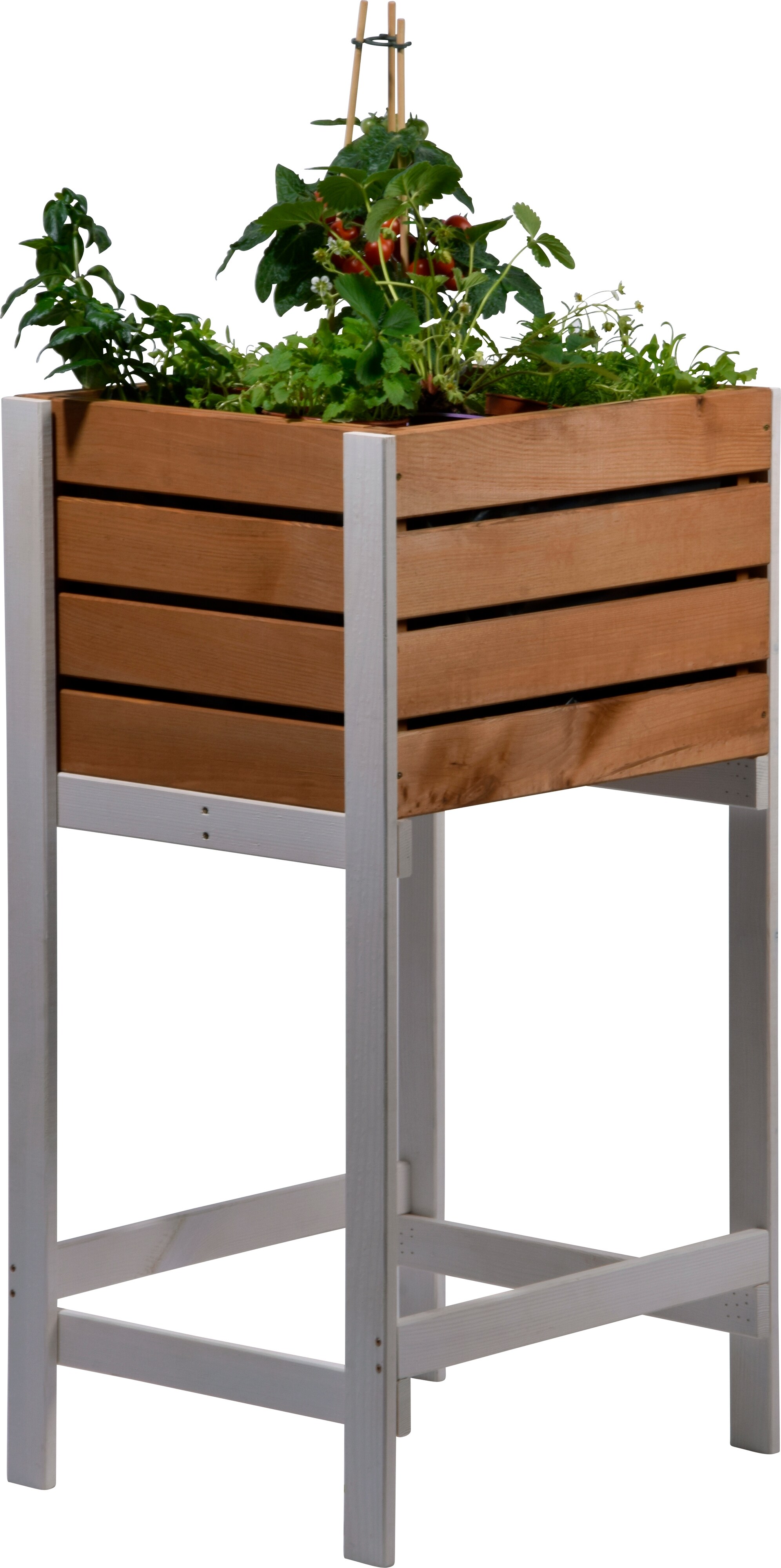 dobar Hochbeet Obstkiste inkl. Pflanzfolie natur 