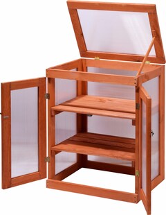 dobar Mini-Gewächshaus mit Polycarbonat-Scheiben 