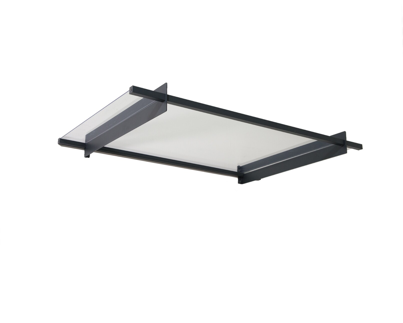 Palram - Canopia | Nancy 1.5x0.9 Vordach, anthrazit, klar 