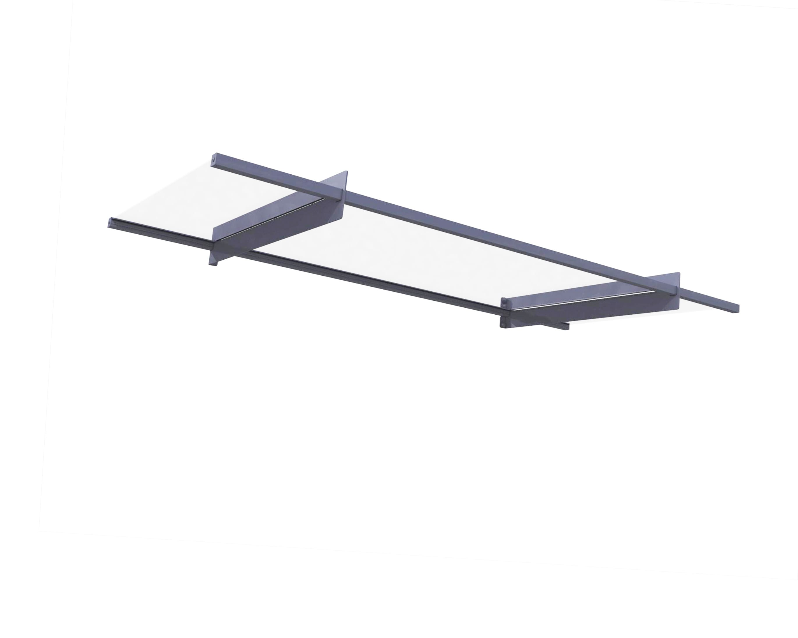 Palram - Canopia | Nancy 2.1x0.9 Vordach, anthrazit, klar 