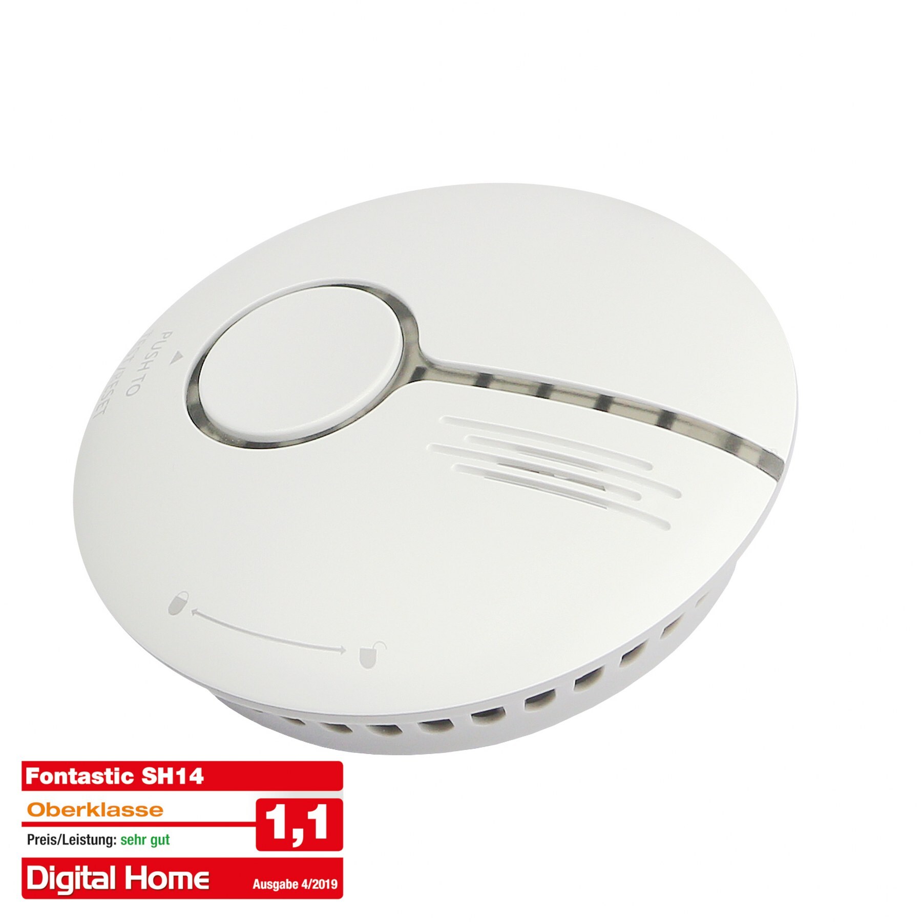 Fontastic Smart Home  WiFi Rauchmelder nach DIN EN14604 