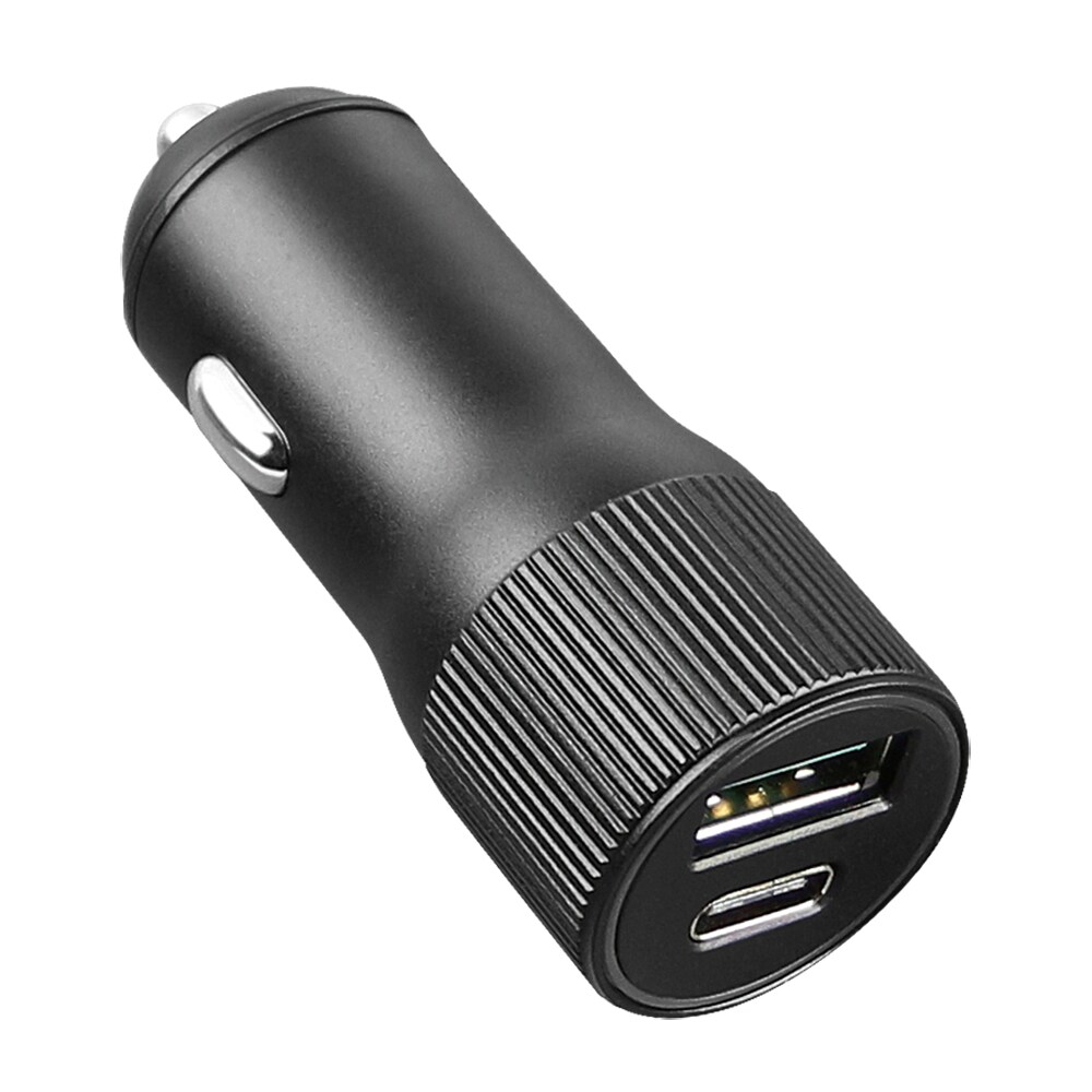 Fontastic Kfz-Ladeadapter Dual Port Alo 30Watt grau 