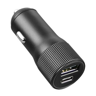 Fontastic Kfz-Ladeadapter Dual Port Alo 30Watt grau 