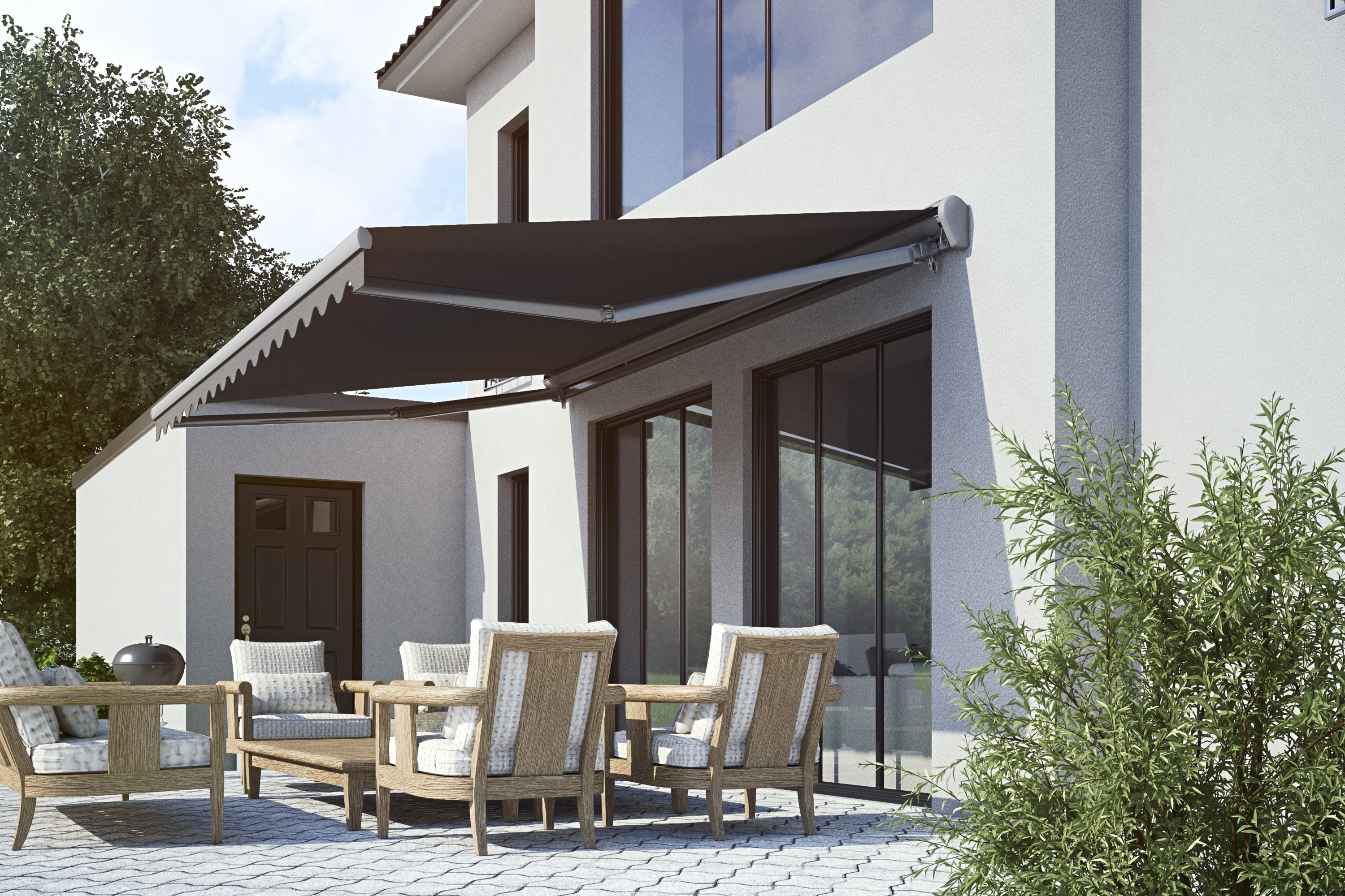 Spettmann Halbkassette SUN LED anthrazit 400x300 cm granite rechts 