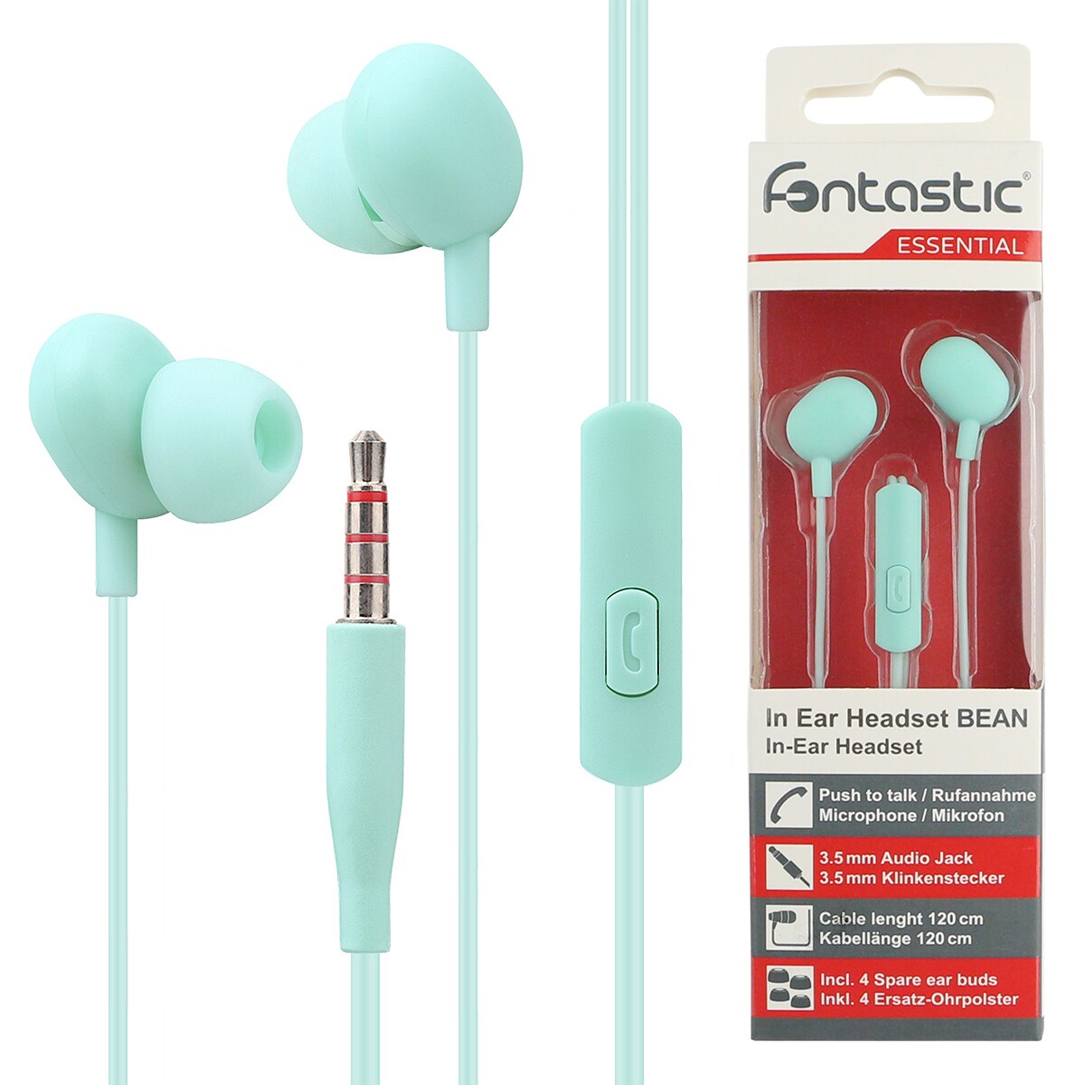 Fontastic In-Ear Headset "Beans" mintfarben 