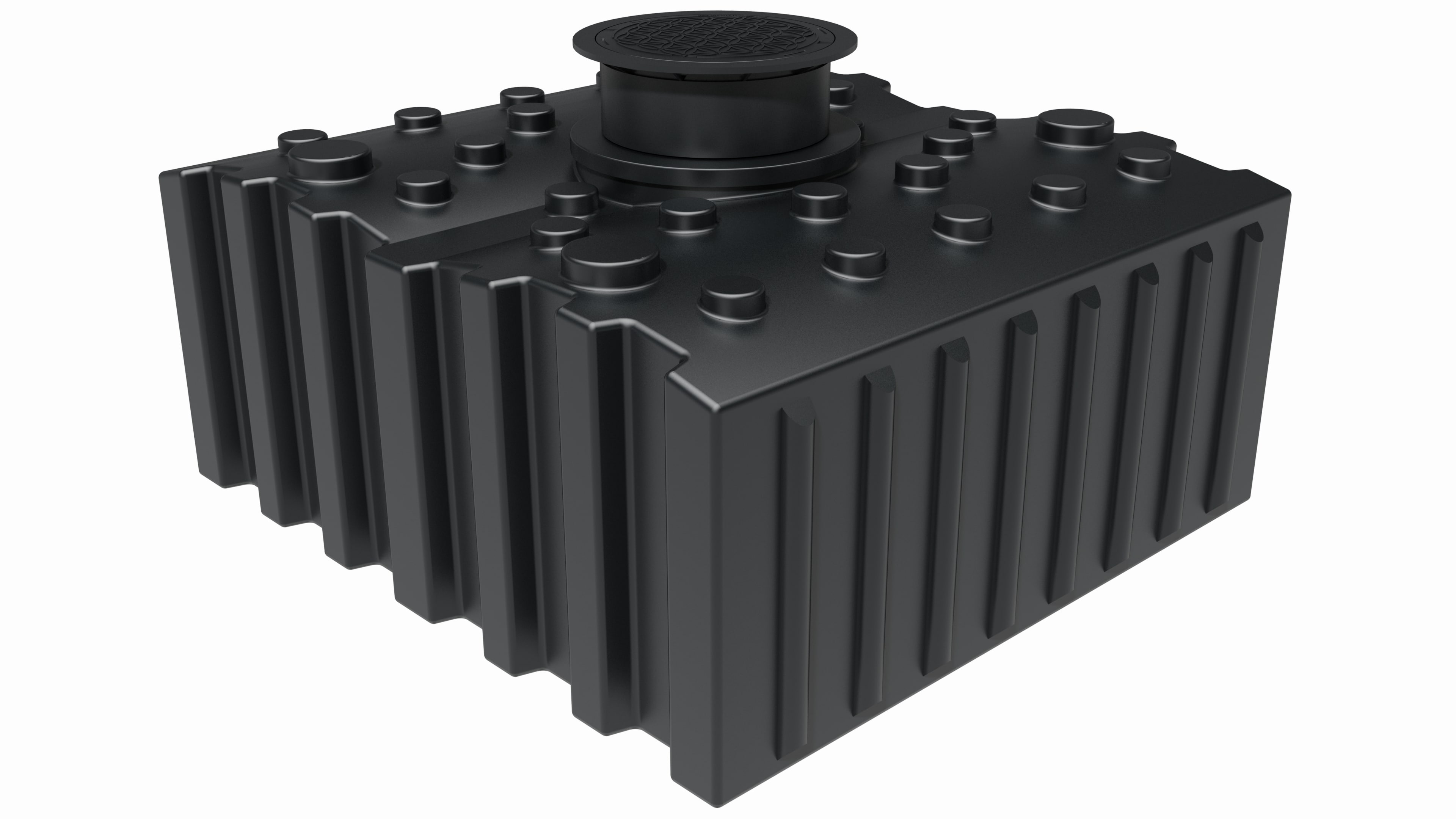 GreenLife Regenwasser-Flachtank 5.000 l mit Ausgleichsdom und begehbarer Abdeckung 