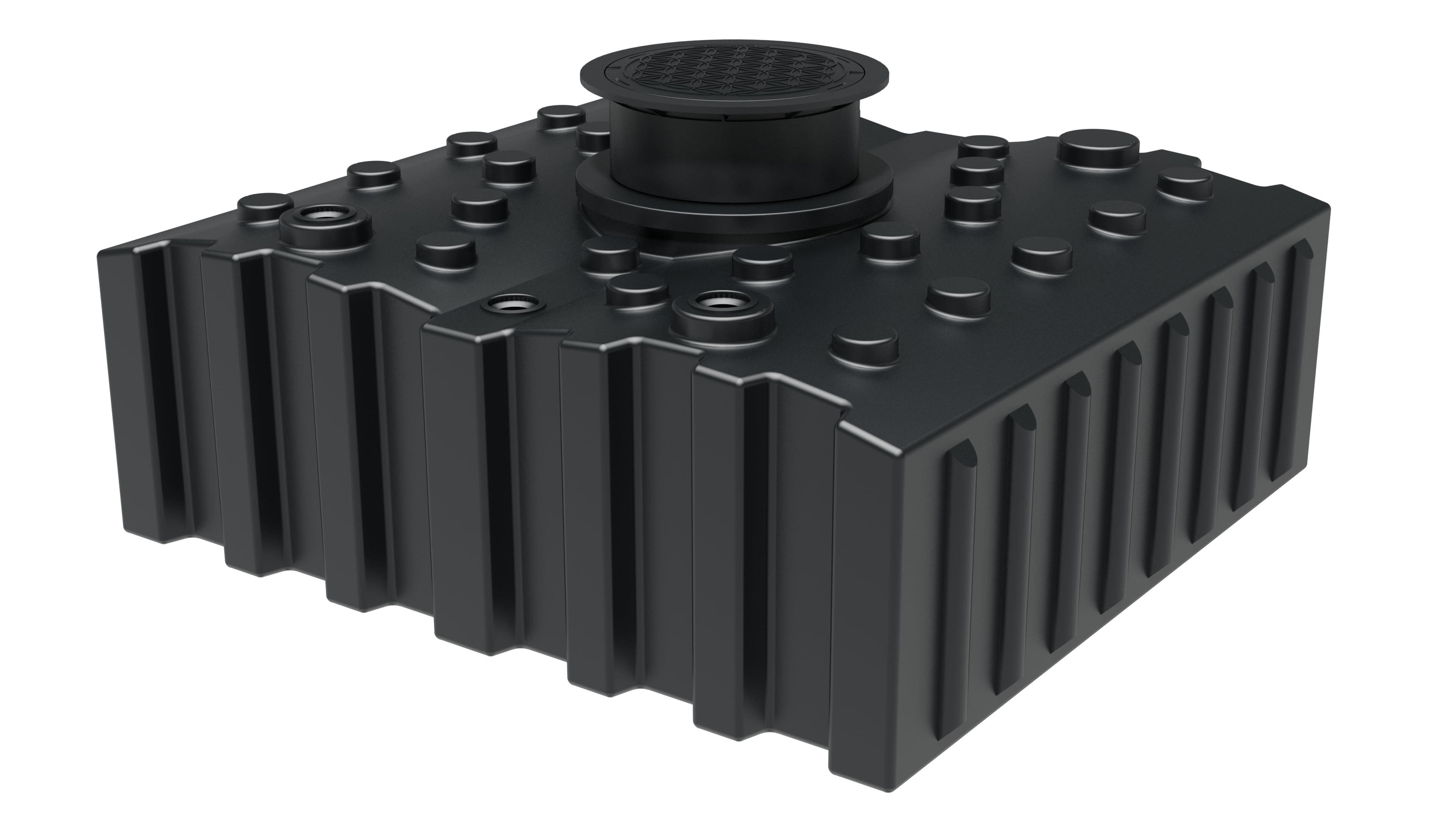 GreenLife Regenwasser-Flachtank 4.000 l mit Ausgleichsdom und begehbarer Abdeckung 