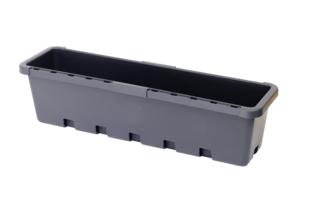 GreenLife Blumenkasten / Kräuterbox 3 Stück, anthrazit, komplett 