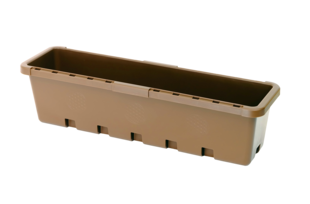 GreenLife Blumenkasten / Kräuterbox 5 Stück, terrabraun, komplett 