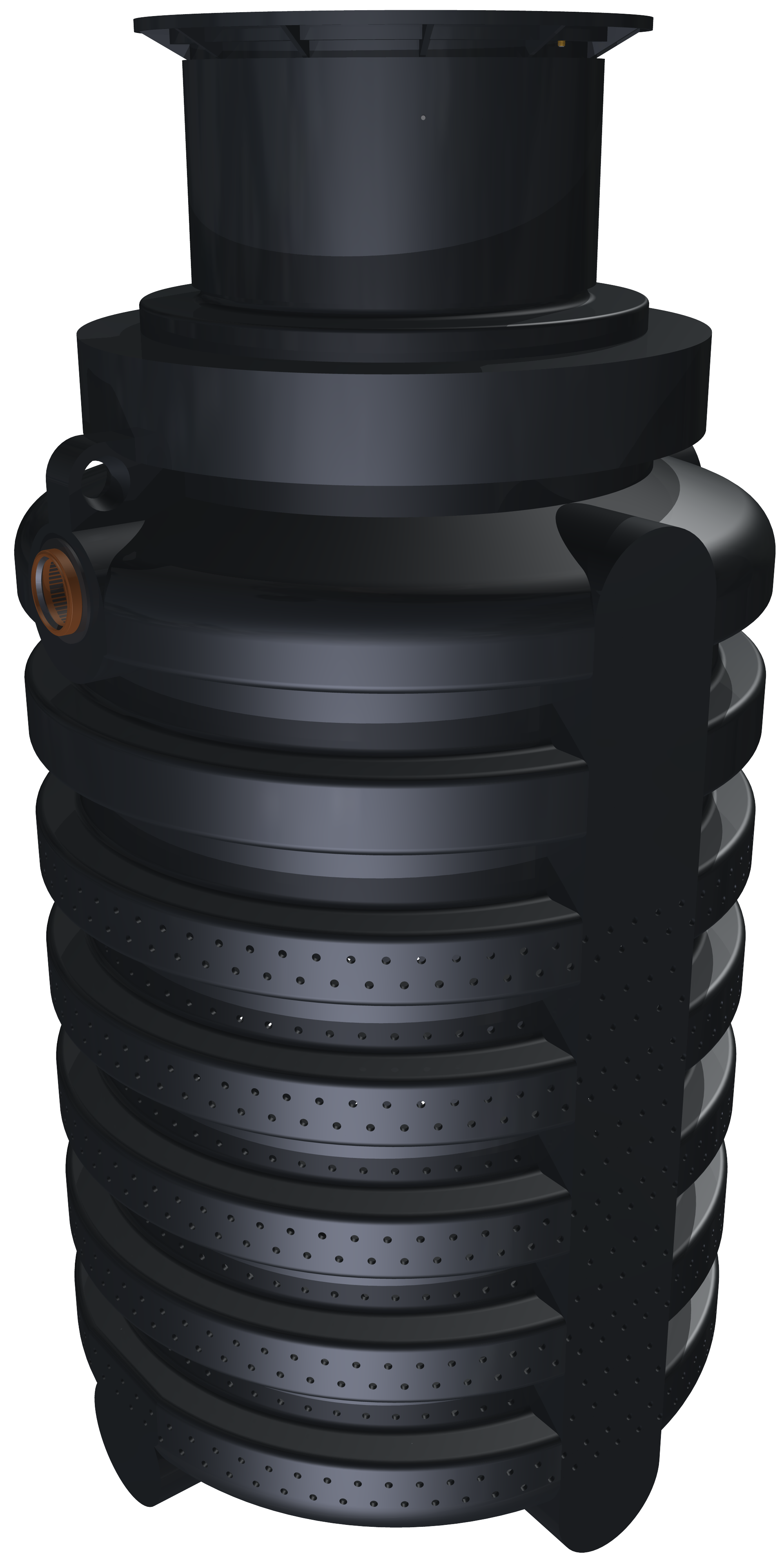 GreenLife Sickerschacht 2.000 l Gartenentw&auml;sserung Wassertank mit Sieb 