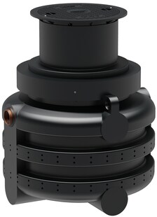 GreenLife Sickerschacht 1.000 l Gartenentwässerung  mit Sieb Ablauf 