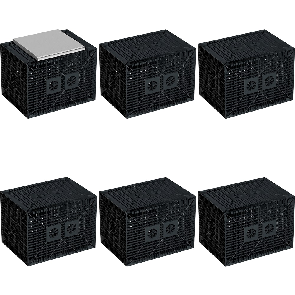 GreenLife Erweiterungsset Versickerung 1.680 l Sickerquader Gartenentw&auml;sserung 