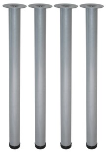 Element System Tischbeine 4er-Set TOSKANA Tischbeine Tischgestell Ø60 Stahloptik 
