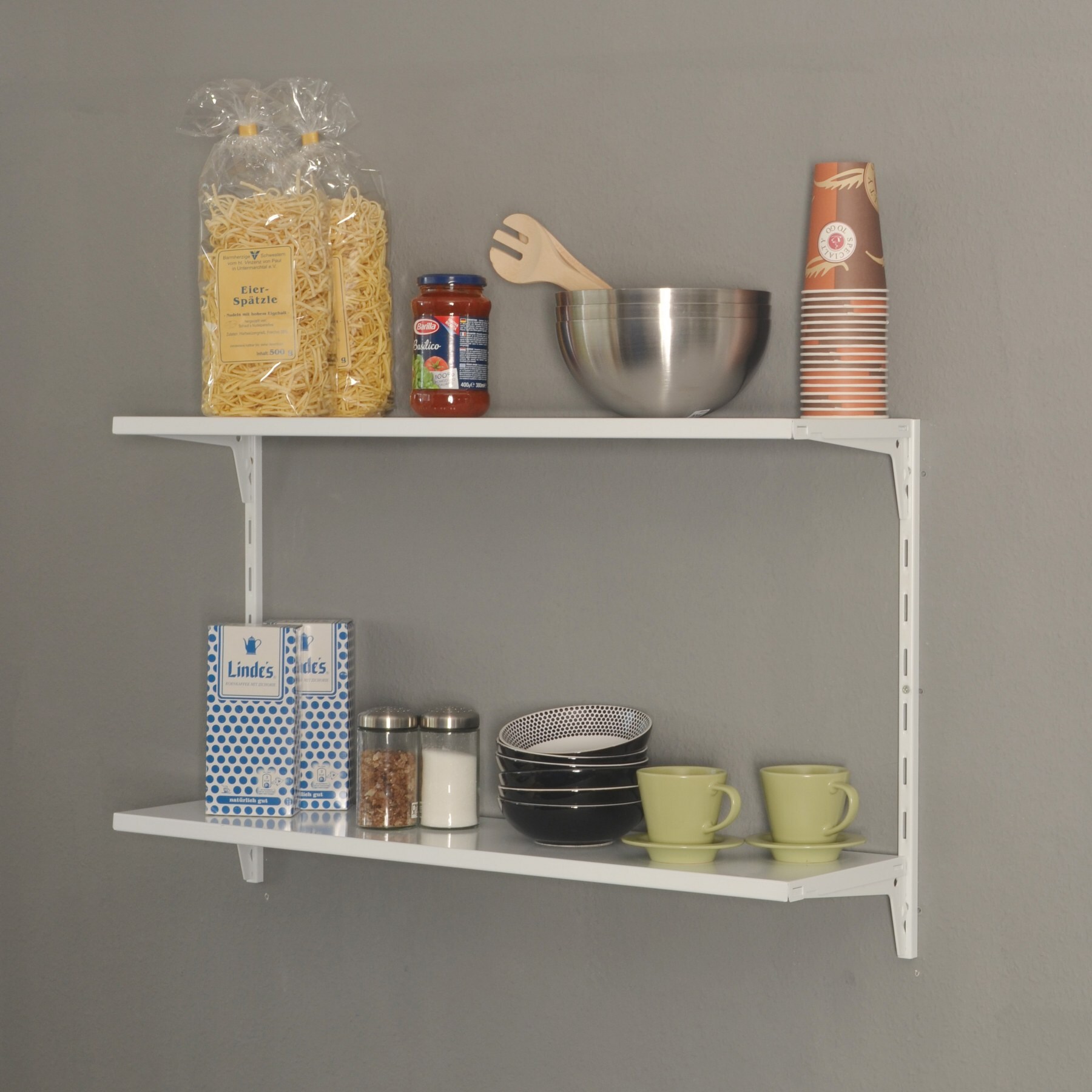 Element System Regal-Set Office wei&szlig; Wandregal Ablage Wandboard B&uuml;cherregal 