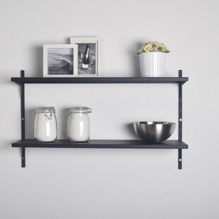 Element System Regal-Set, schwarz matt Wandregal Wandboard Ablage 