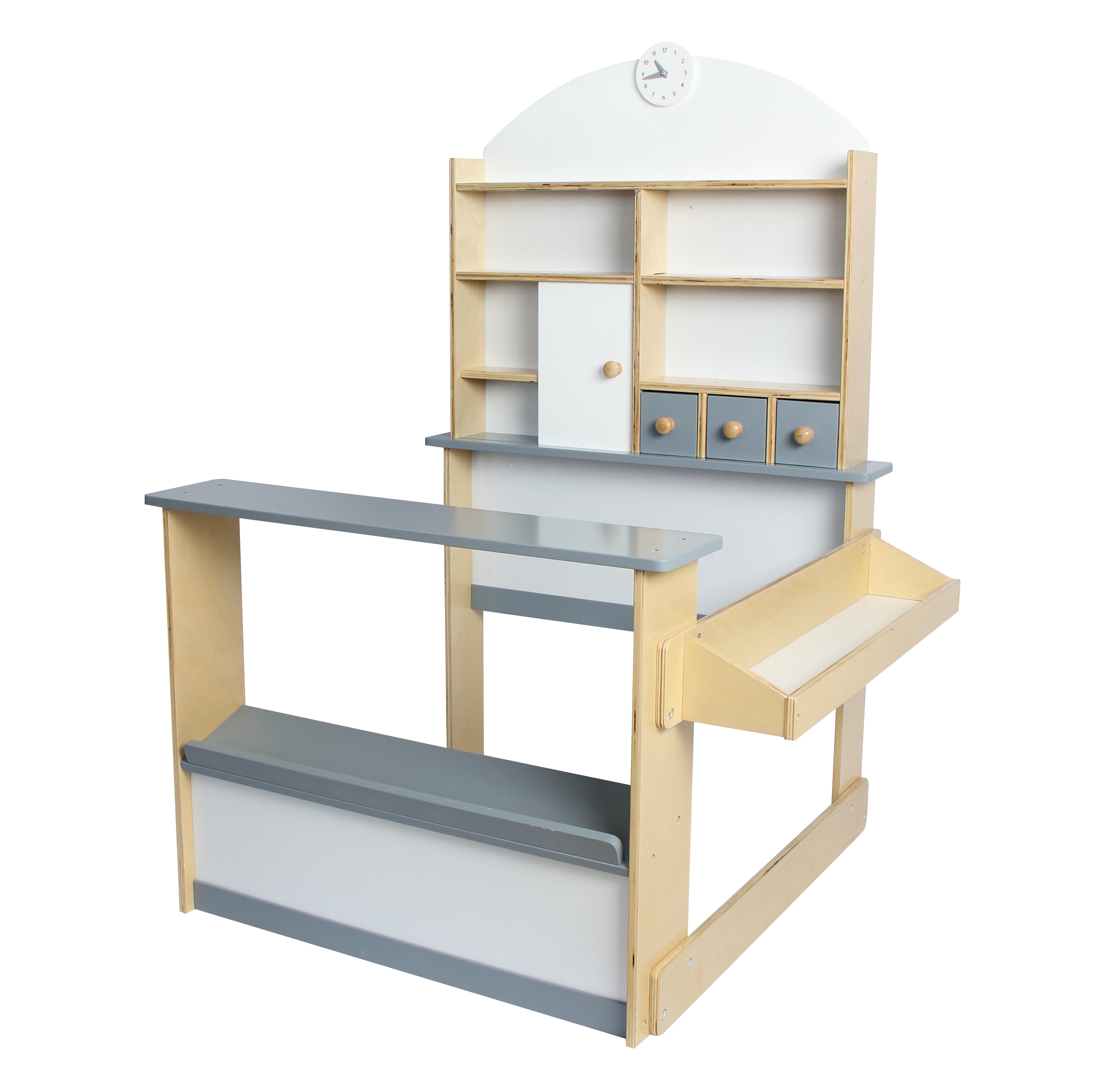 Coemo Kaufladen Lilly wei&szlig;/grau 