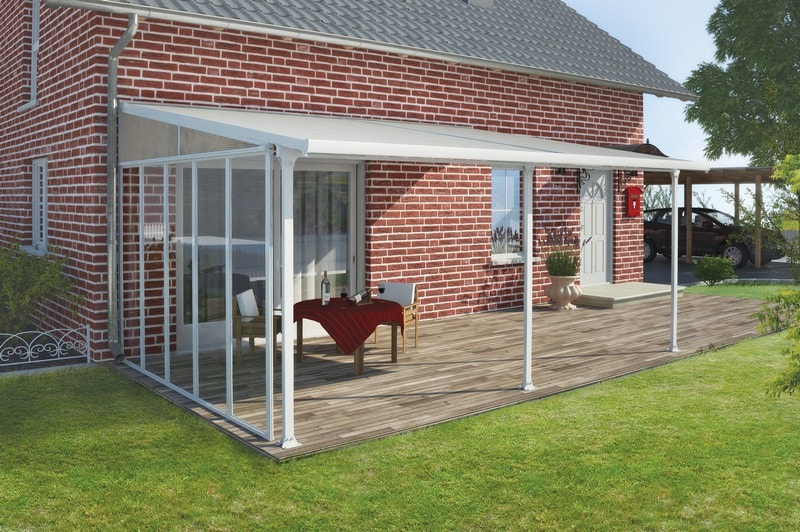 Palram FERIA SIDE WALL 4 WHITE L x B x H ca. 330 x 3,4 x 260-305 cm