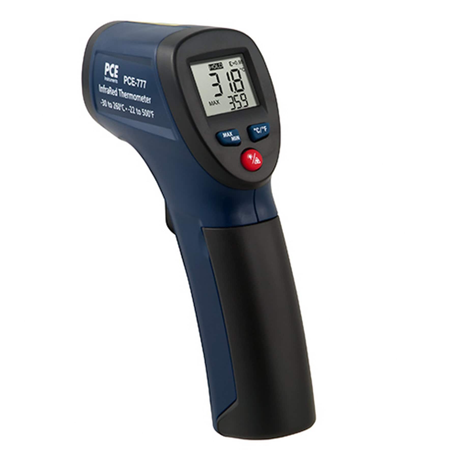 PCE Infrarotthermometer Laserpointer Messung von Oberfl&auml;chentemperatur 