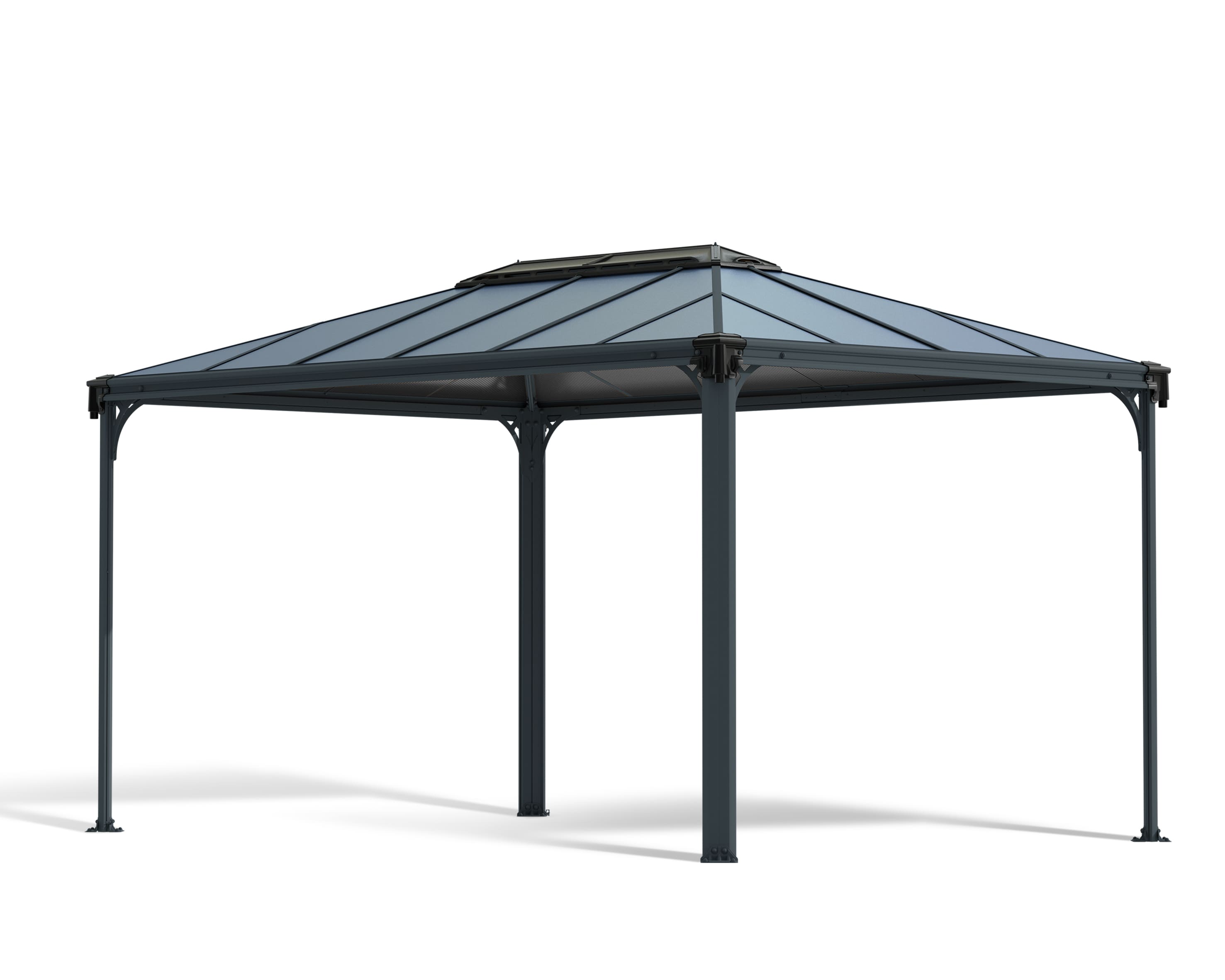 Canopia Martinique Aluminium-Pavillon 3X4,3 m Grau 