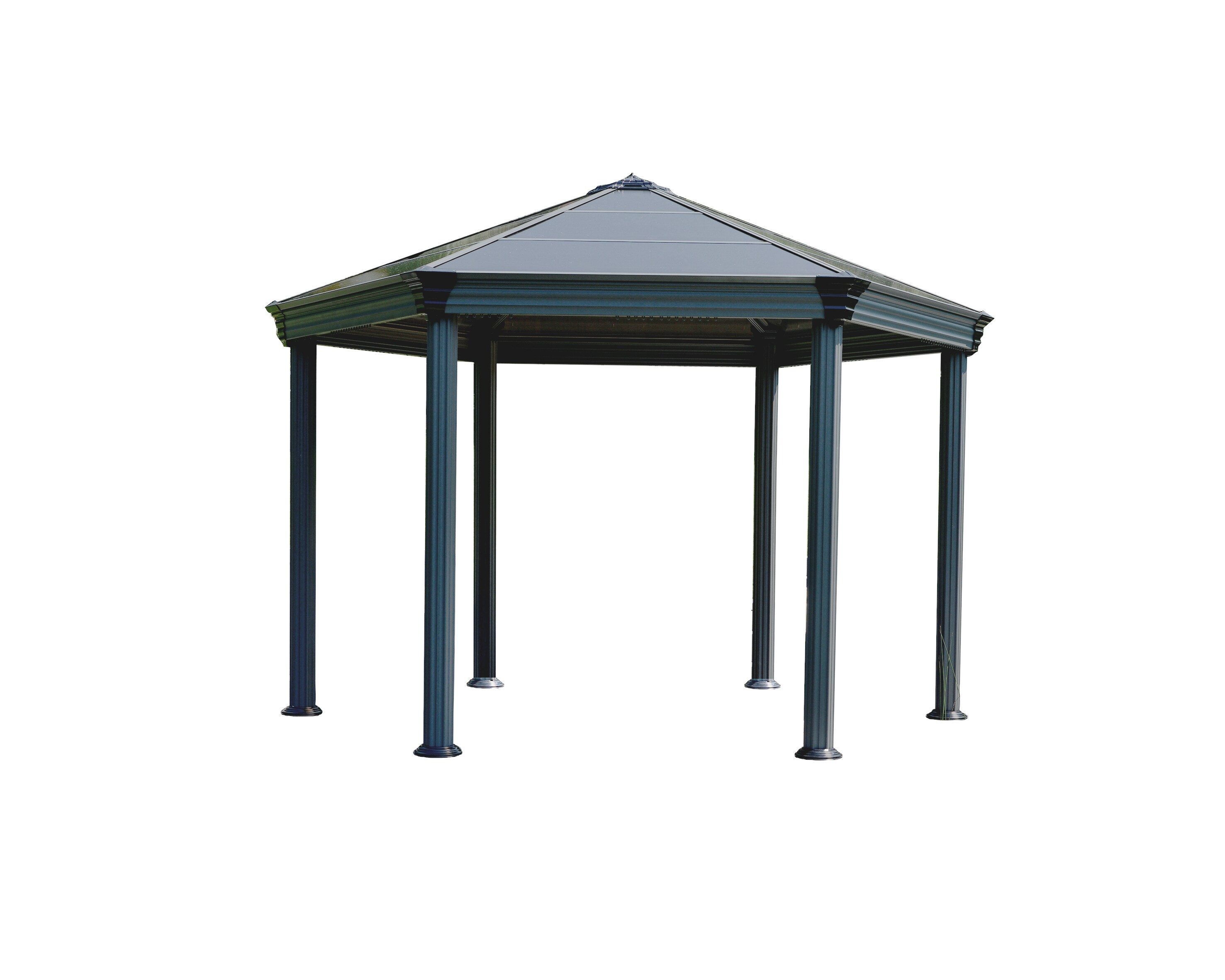 Palram - Canopia |Roma 4 X 3.6 Gartenpavillon, anthrazit, bronze 