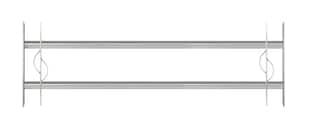 Alberts Fenstergitter Secorino Style 1000 - 1500 x 300 mm Ausziehgitter 