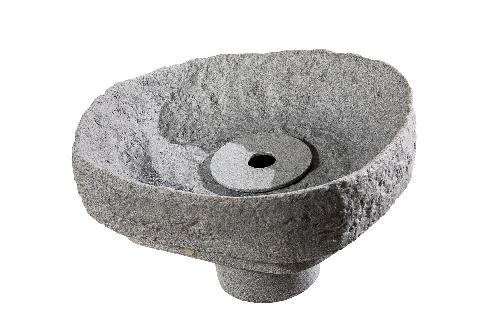 GreenLife Springbrunnen-Set f&uuml;r den Dekor-Regenspeicher "Hinkelstein", granitgrau 