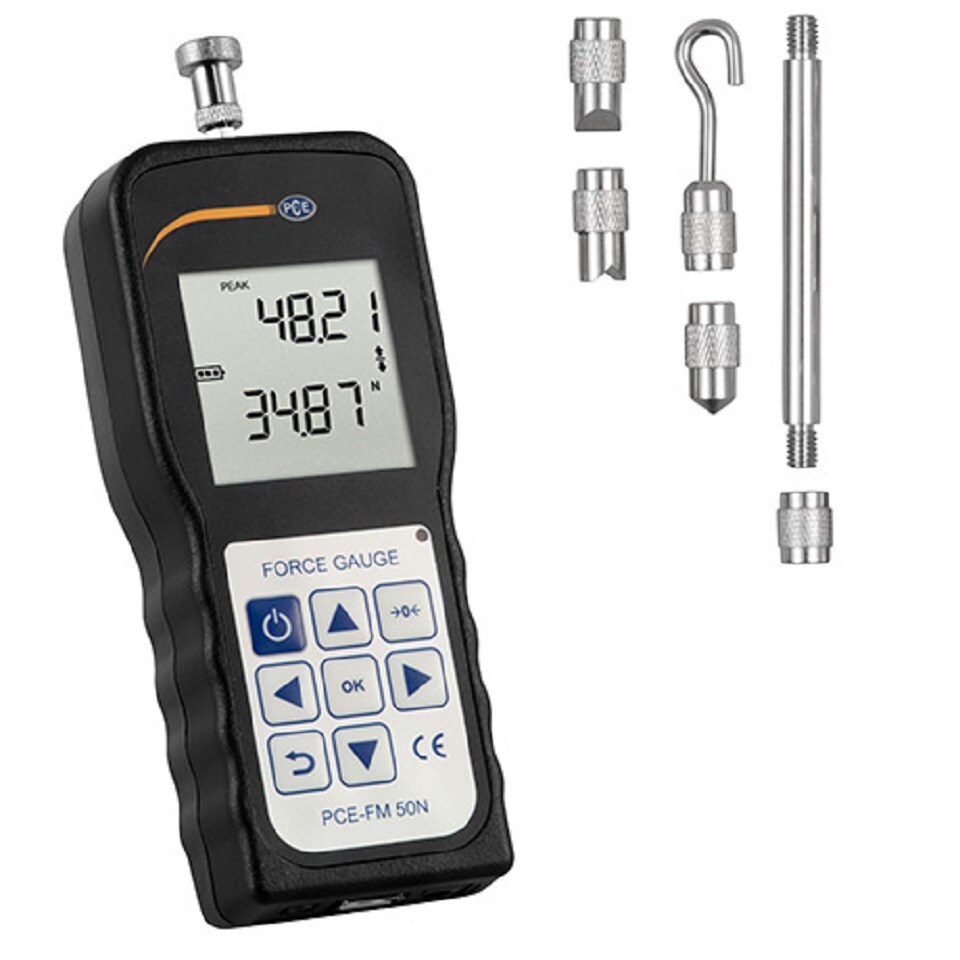 PCE Kraftmessgerät Dynamometer Zug- und Druckkraft PCE-FM 50N