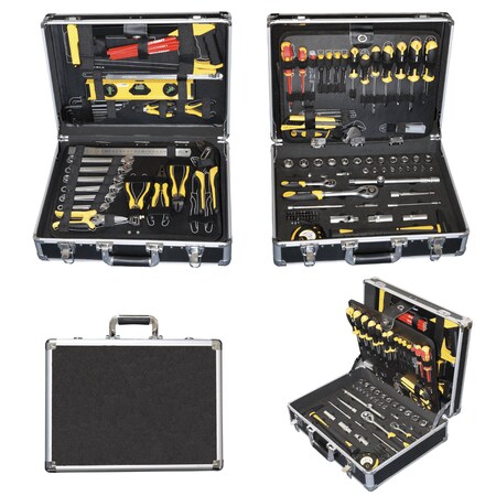 TECH-CRAFT® Werkzeugkoffer 130 tlg. Heimwerker-Set Werkzeugtasche