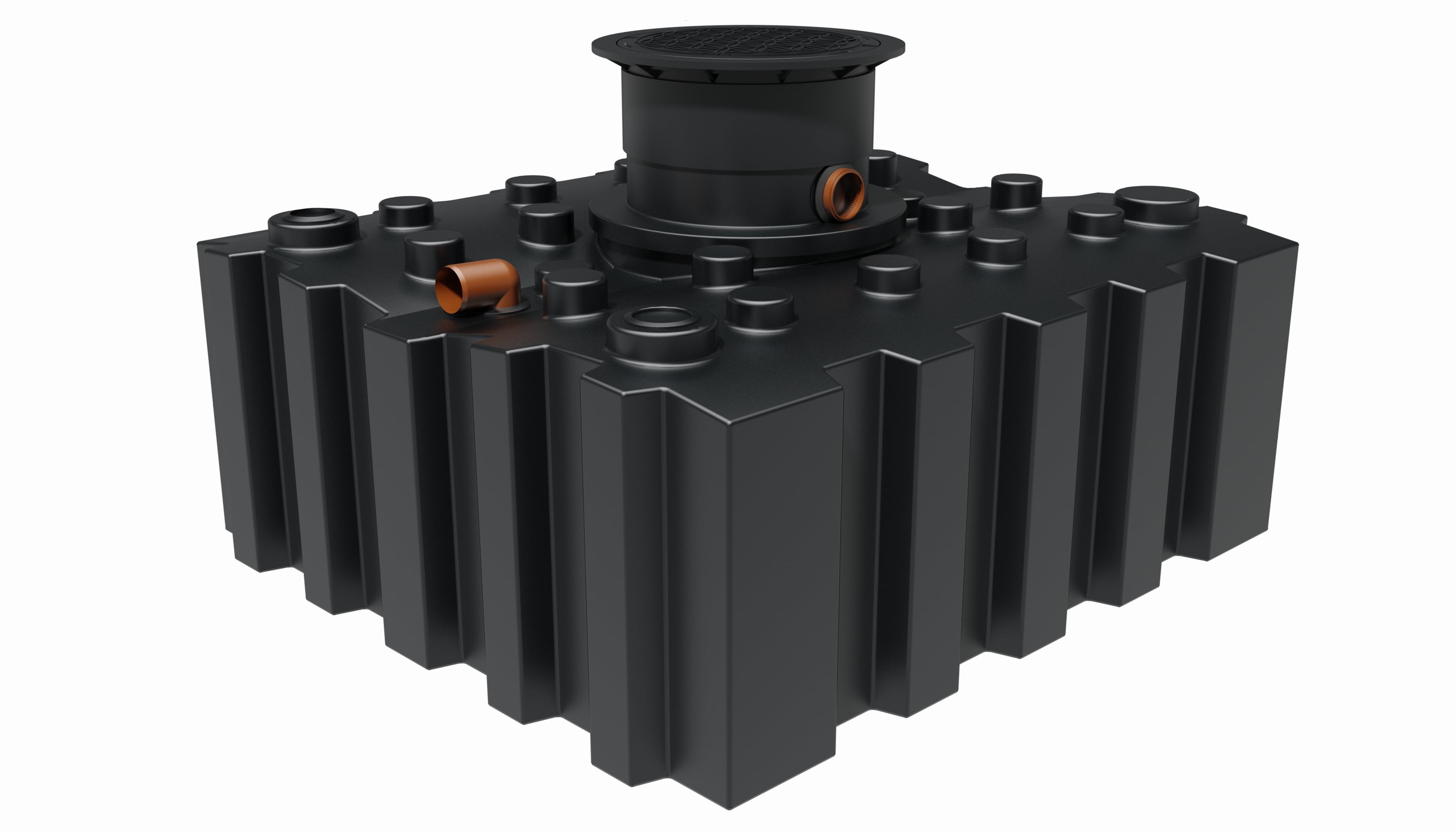 GreenLife Regenwasser-Flachtank 3.000 l mit Biovitor 