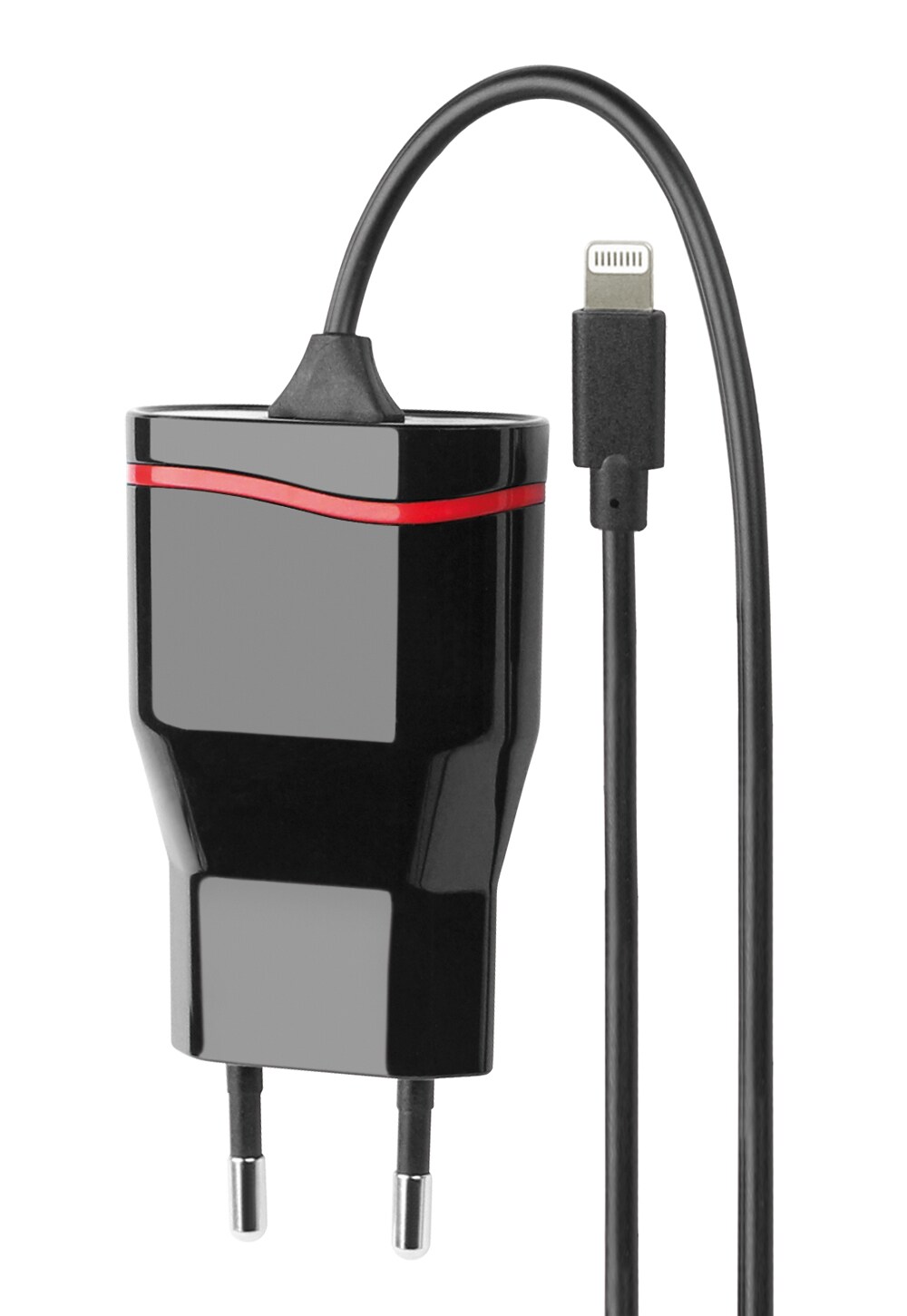 Fontastic Netzteil f&uuml;r Apple 5V /1A Schwarz / Rot 