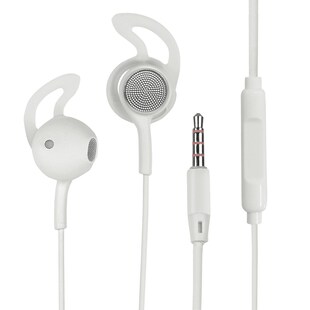Fontastic In-Ear Headset L180 mit Extra Langem Kabel, weiß 