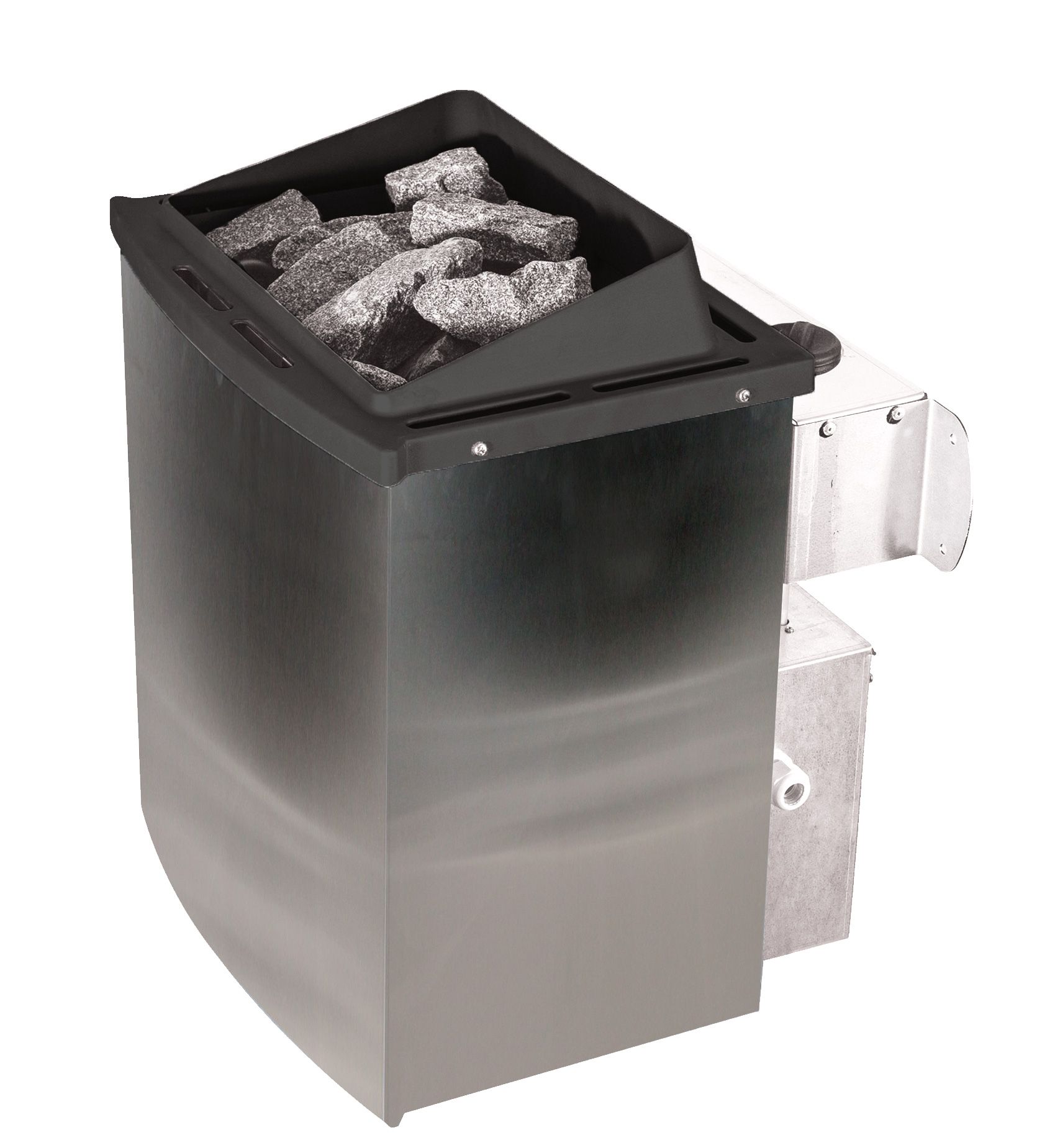 Karibu Saunaofen mit integrierter Steuerung 9 kW edelstahl 