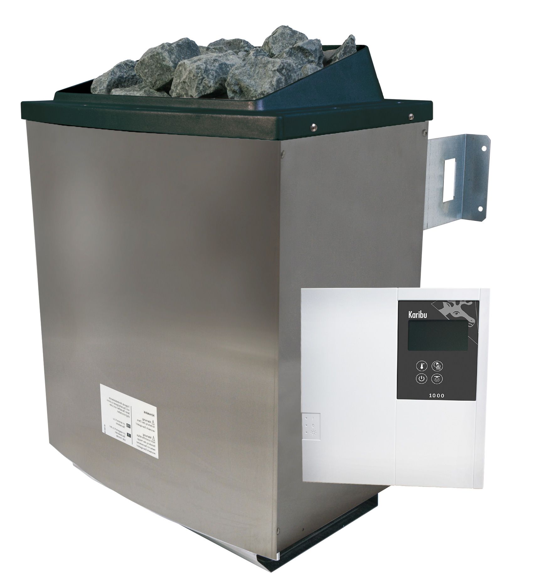 Karibu  Saunaofen 9 kW SET mit Steinen und Steuerung classic Finnisch 