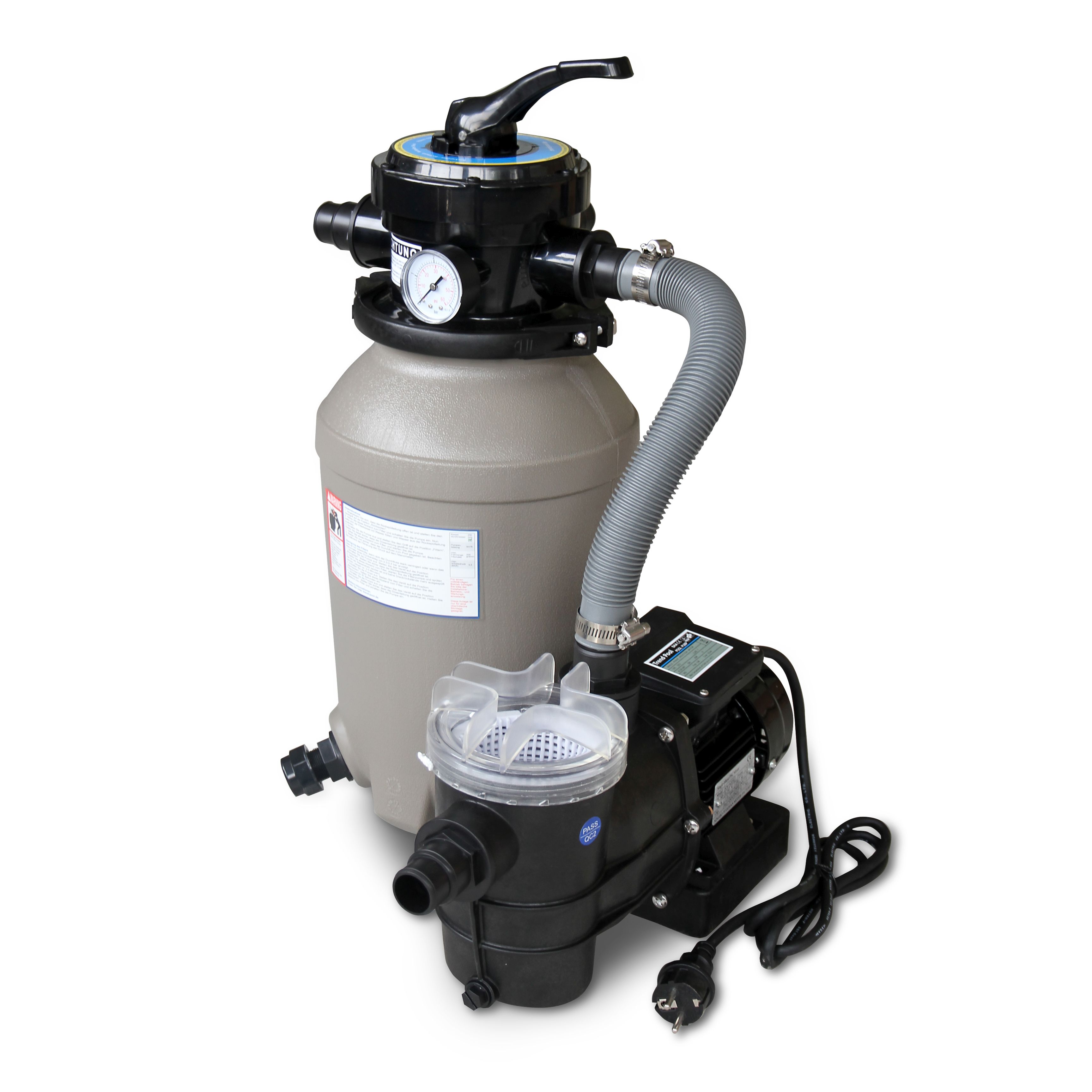 Karibu Poolfilteranlage 4 m3 bestehend aus Sandfilter, Pumpe 