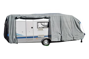 GreenYard Wohnwagen Abdeckplane mit Reflektoren Größe M | 550 x 250 x 220 cm 