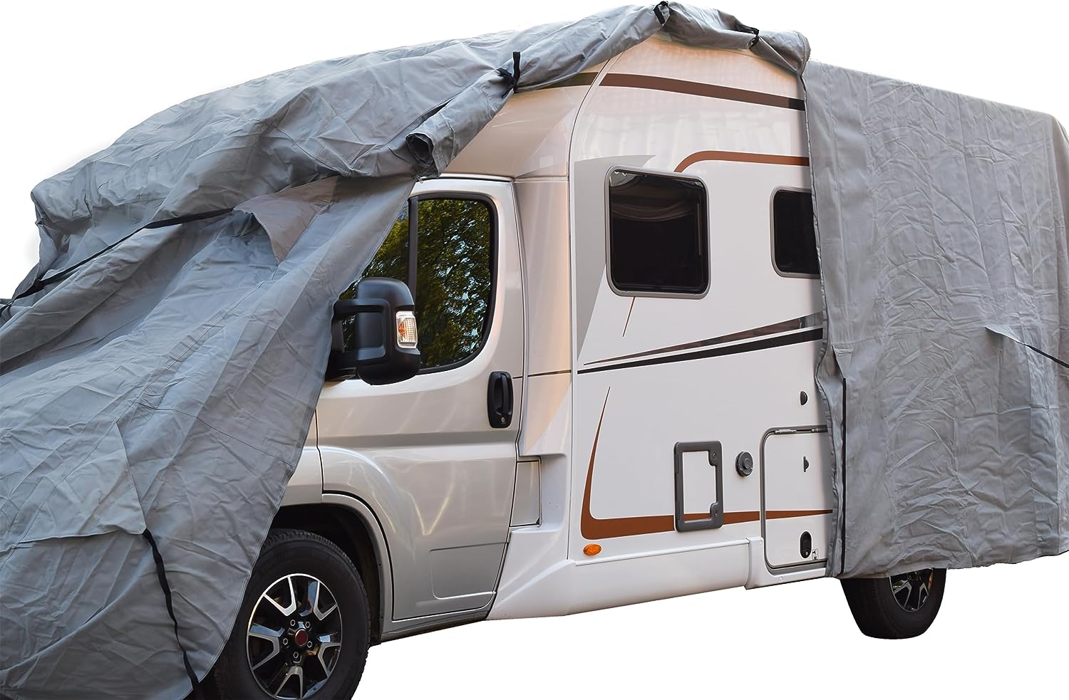 GreenYard Wohnmobil Schutzh&uuml;lle mit Reflektoren Gr&ouml;&szlig;e XL | 870 x 235 x 275 cm 