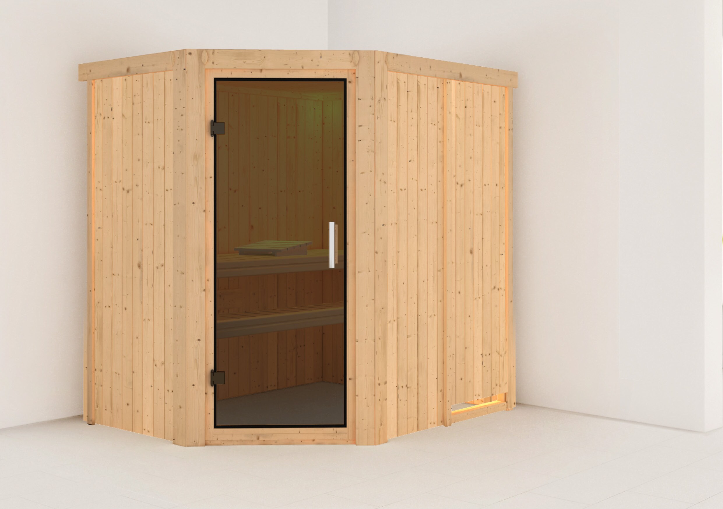 Karibu Sauna "Havasu" SET naturbelassen ohne Ofen 