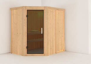 Karibu Sauna "Havasu" SET naturbelassen ohne Ofen 