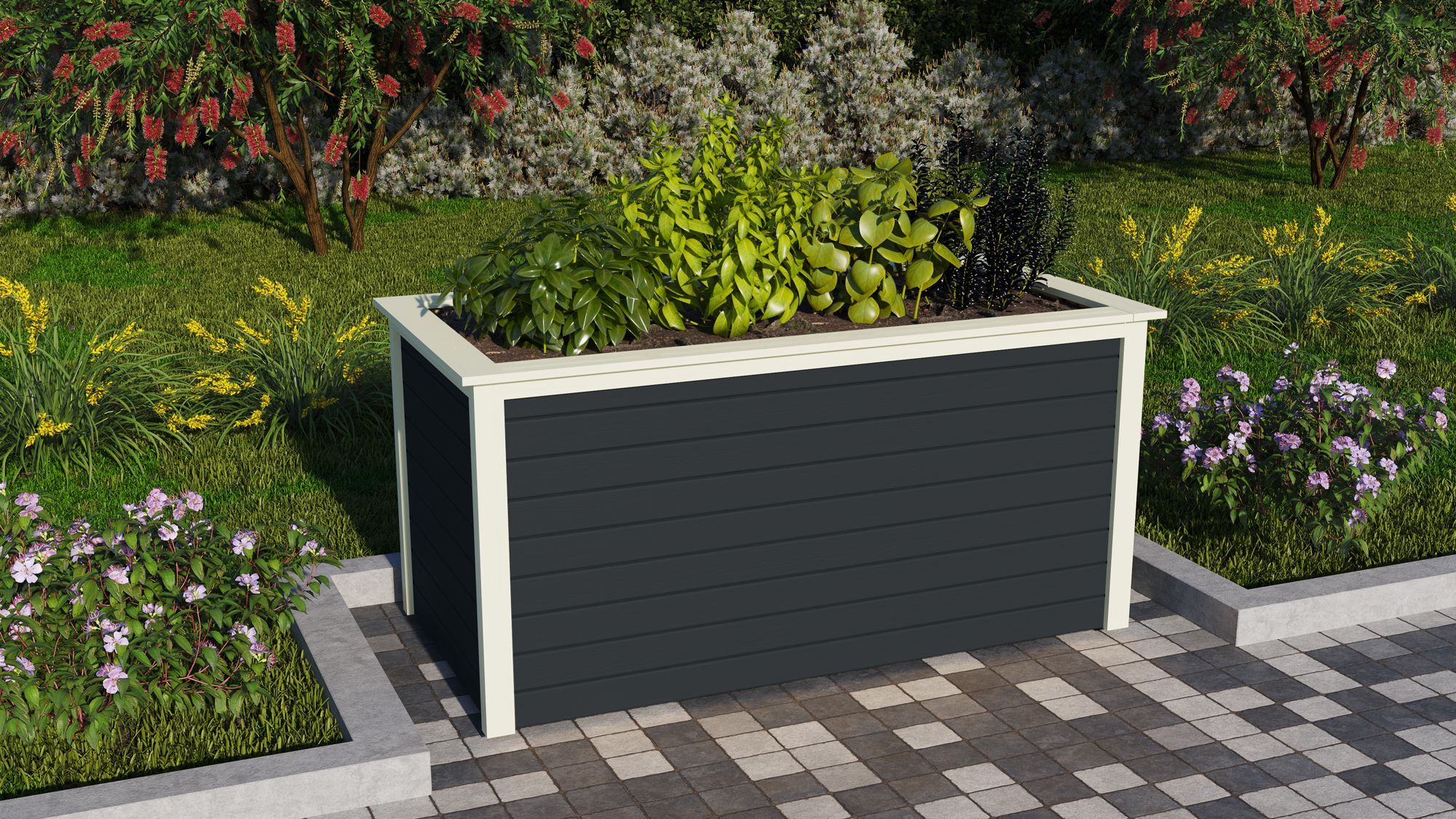 Karibu Hochbeet 2 anthrazit 