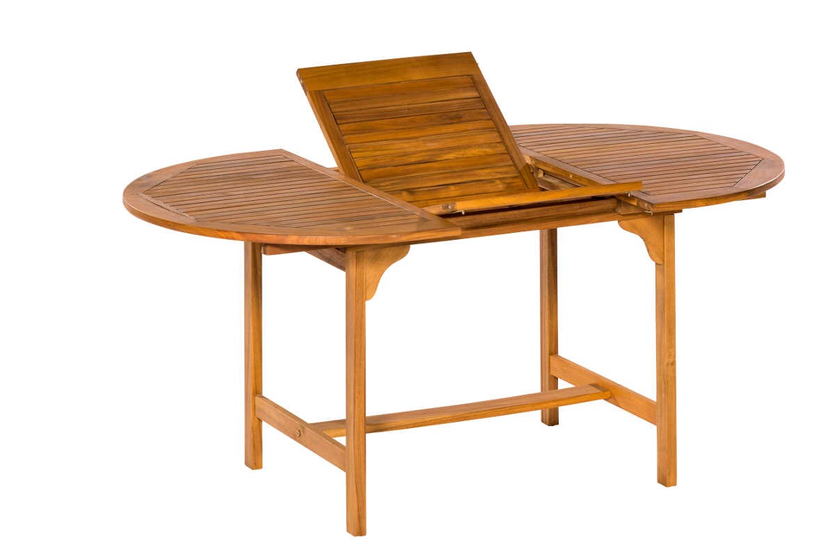 Merxx Ausziehtisch 120 (170) x100 cm, Akazie 