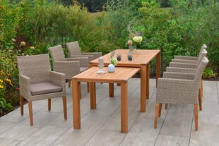 Merxx Ranzano Set 7tlg. Flex-Ausziehtisch 