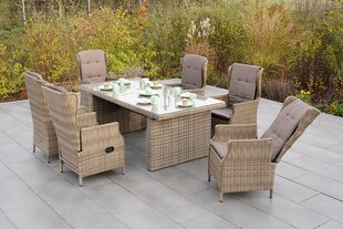 Merxx Riviera Set 13tlg. Sessel hochlehnig 