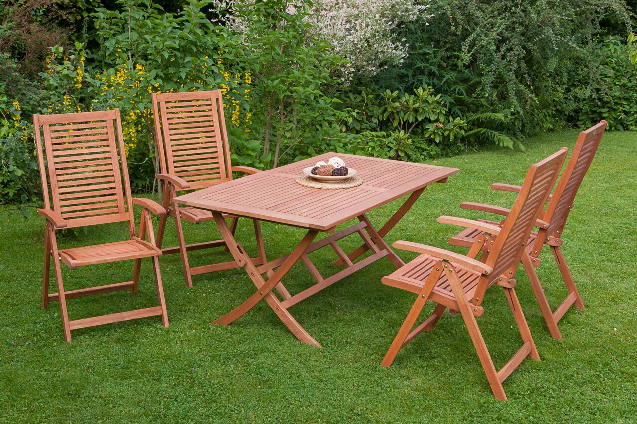 Merxx Cordoba Set 5tlg. Klapptisch 