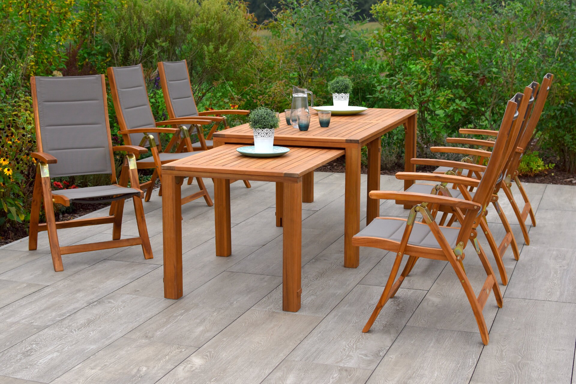 Merxx Acapulco Set 7tlg. Flex Ausziehtisch 