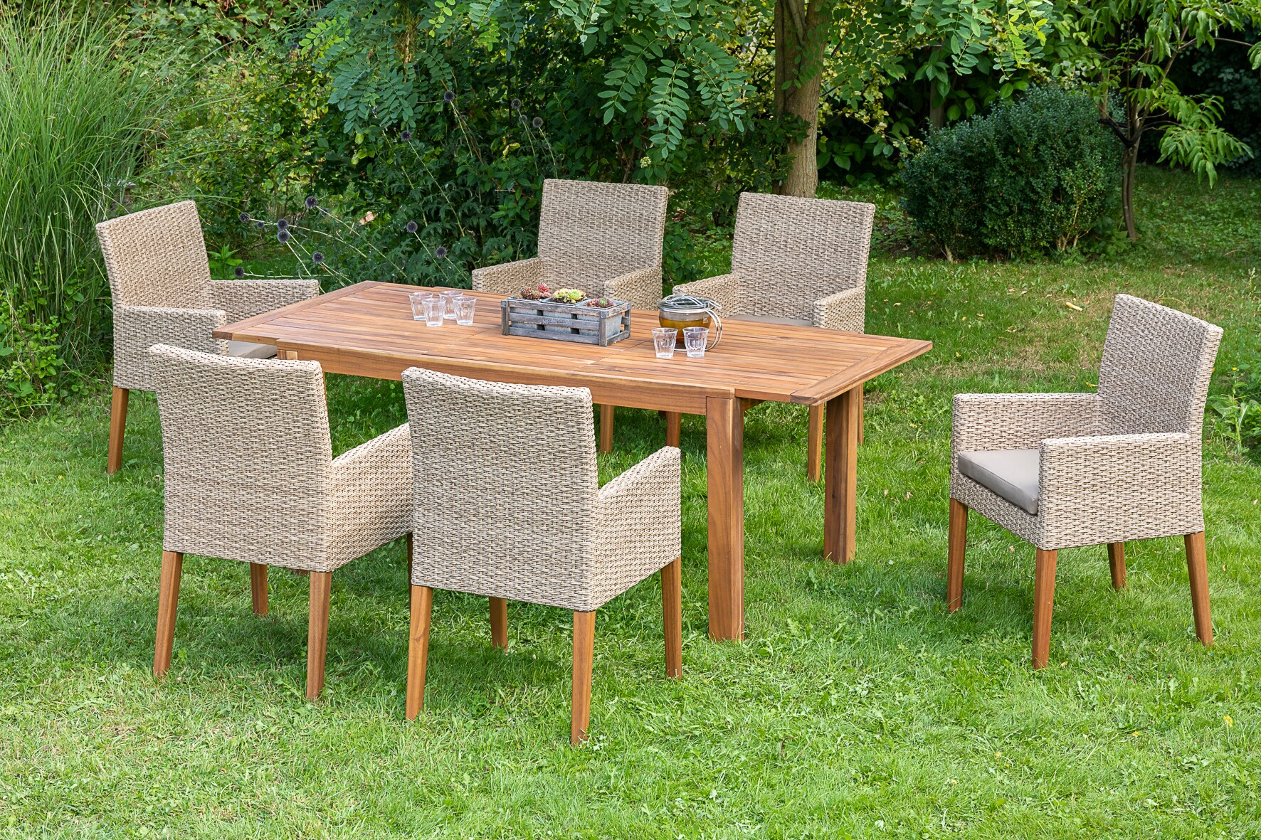 Merxx Ranzano Set 7tlg. Ausziehtisch 