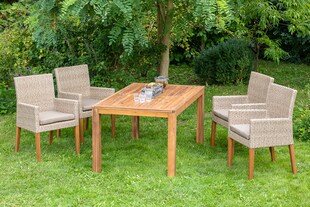 Merxx Ranzano Set 5tlg. Ausziehtisch 