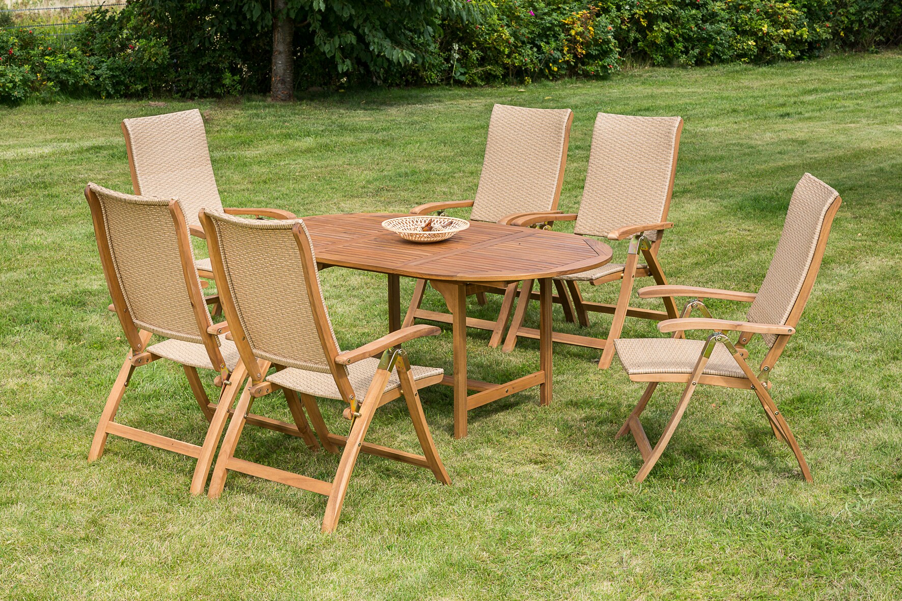 Merxx Capri Set 7tlg. Ausziehtisch 